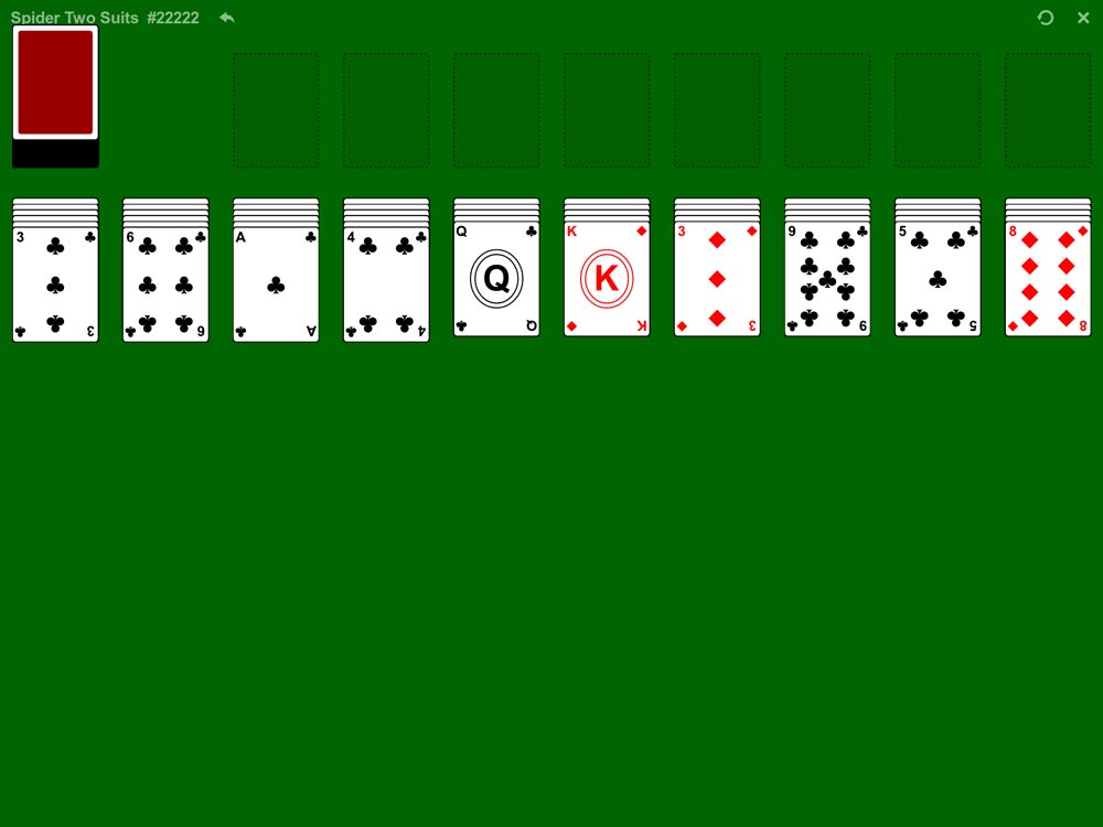 Spider Solitaire 2 Suits